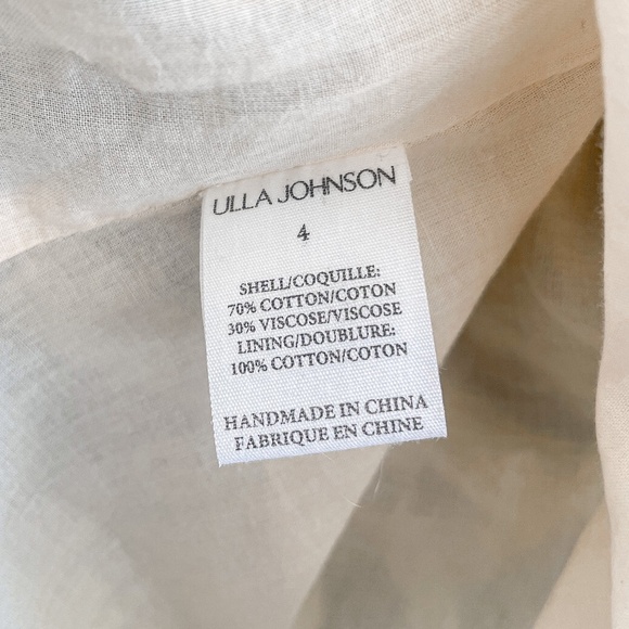 Ulla Johnson Nina Tiered Cotton Voile Mini Dress Lanai 4 - Picture 13 of 14